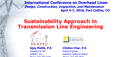 SUSTAINABILITY APPROACH IN TRANSMISSION LINE ENGINEERING