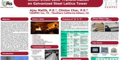SILICON EFFECT COLOR TRANSFORMATION ON GALVANIZED STEEL LATTICE TOWERS