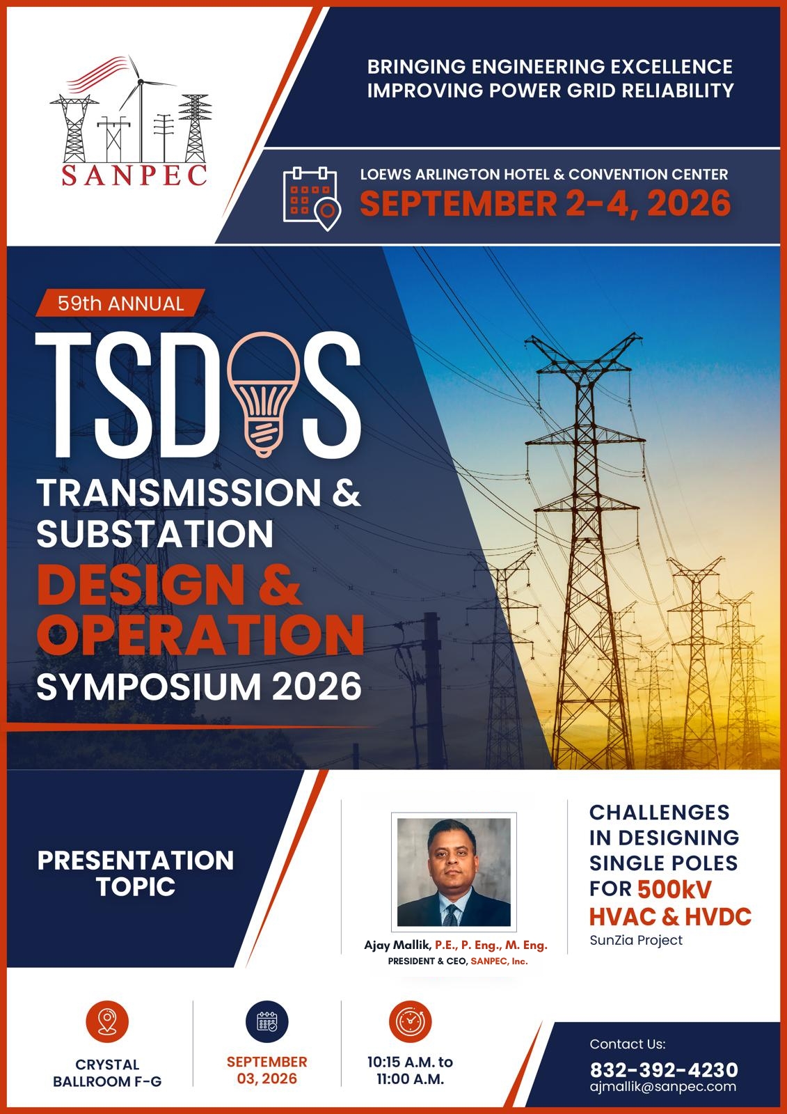 59th Annual Transmission & Substation Design & Operation Symposium